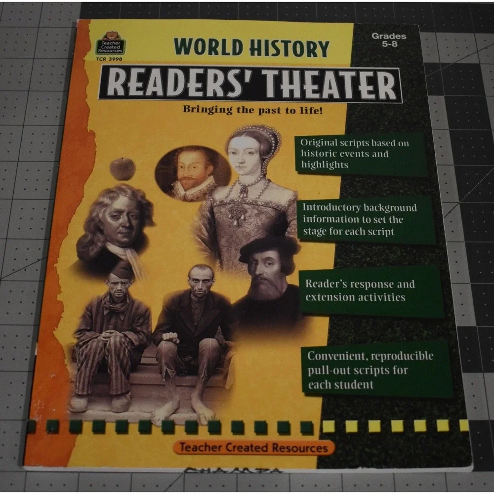 Teacher Created Resources World History Readers Theater Grades 5-8 TCR 3998 Book